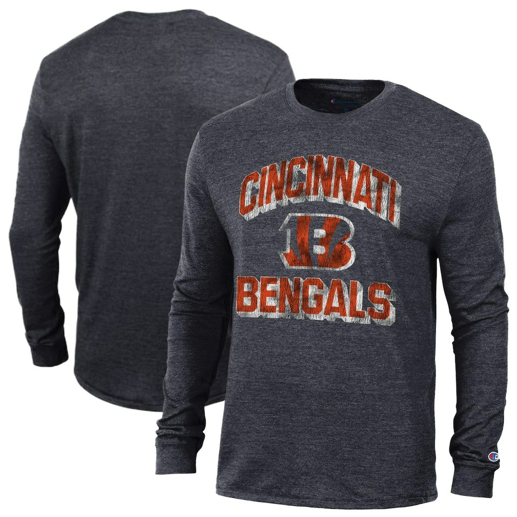 Cincinnati Bengals Champion Ultimate Tri-Blend Long Sleeve T-Shirt - Black online