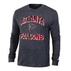 Atlanta Falcons Champion Ultimate Tri-Blend Long Sleeve T-Shirt - Heather Black cheap