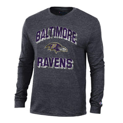 Baltimore Ravens Champion Ultimate Tri-Blend Long Sleeve T-Shirt - Black cheap