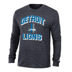 Detroit Lions Champion Ultimate Tri-Blend Long Sleeve T-Shirt - Heather Charcoal cheap