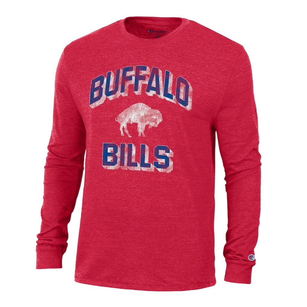 Buffalo Bills Champion Ultimate Tri-Blend Long Sleeve T-Shirt - Red cheap