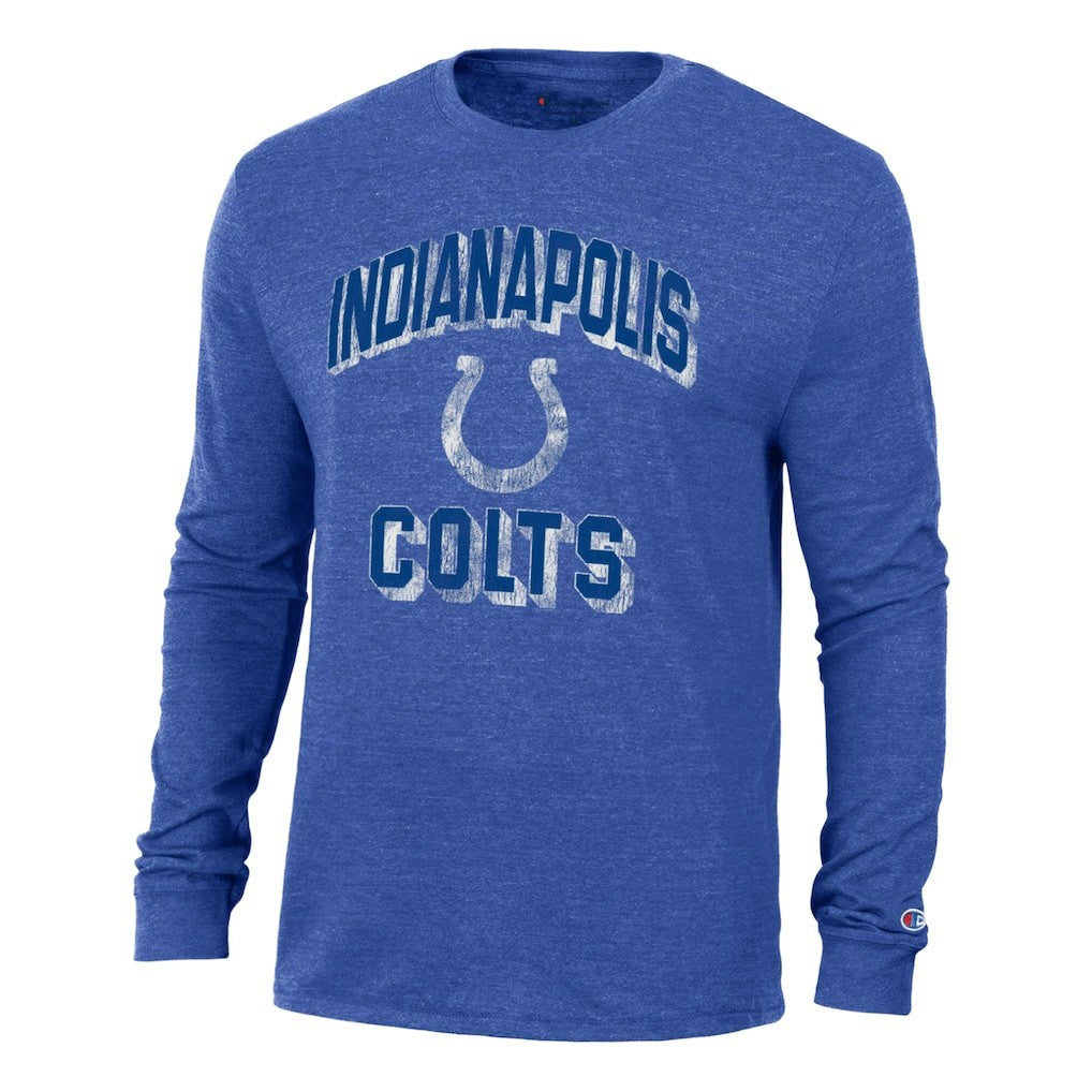 Indianapolis Colts Champion Ultimate Tri-Blend Long Sleeve T-Shirt - Royal online