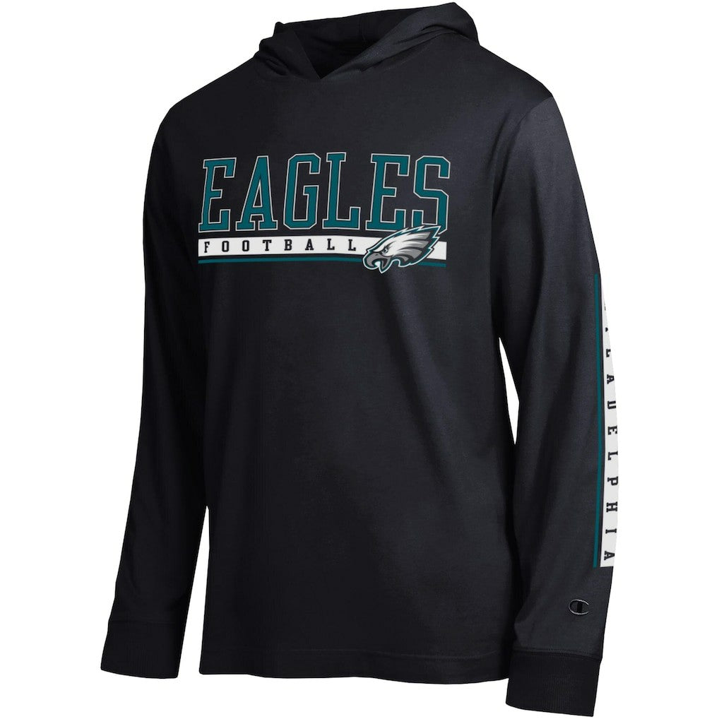 Philadelphia Eagles Champion All Star Hoodie T-Shirt - Black cheap