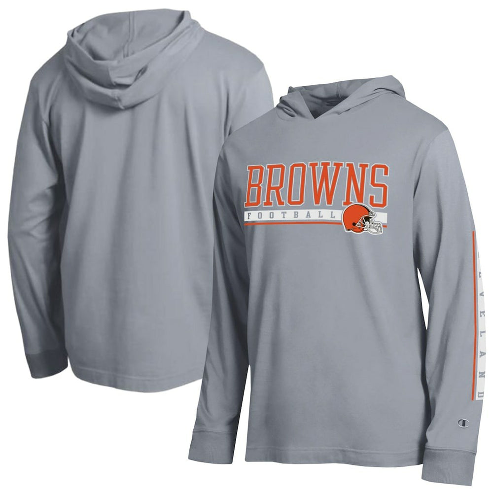 Cleveland Browns Champion All Star Hoodie T-Shirt - Heather Gray discount