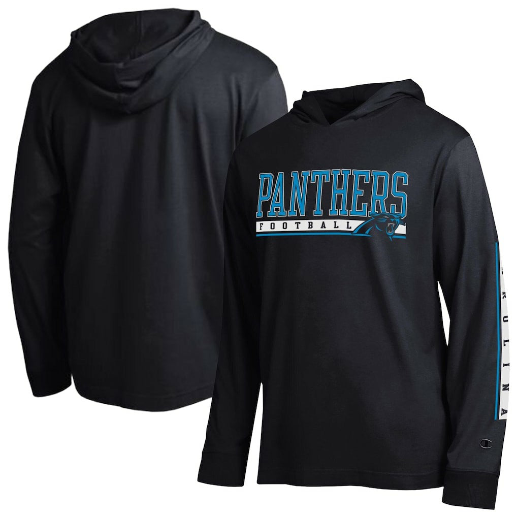 Carolina Panthers Champion All Star Hoodie T-Shirt - Black on sale