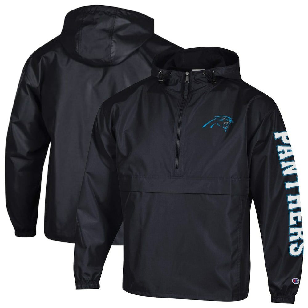 Carolina Panthers Champion Packable Windbreaker Half-Zip Jacket - Black online