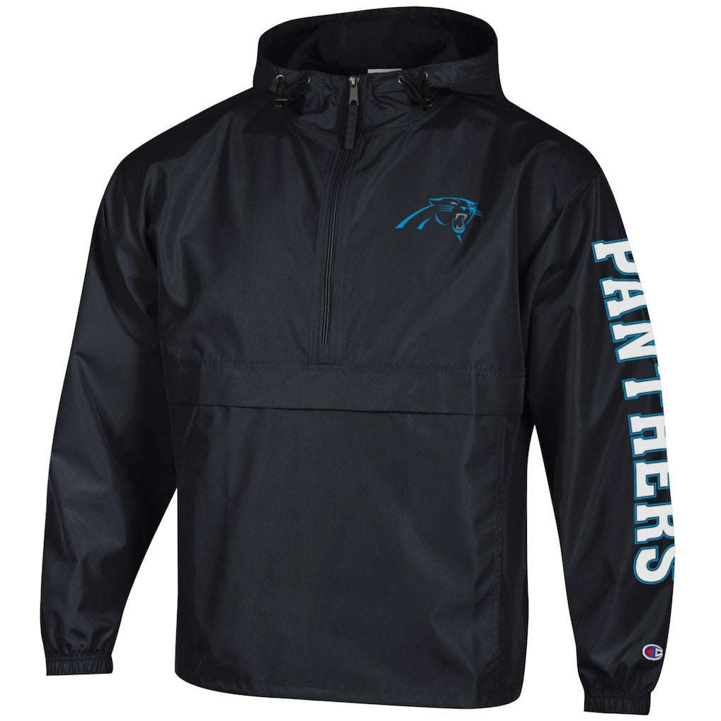 Carolina Panthers Champion Packable Windbreaker Half-Zip Jacket - Black online