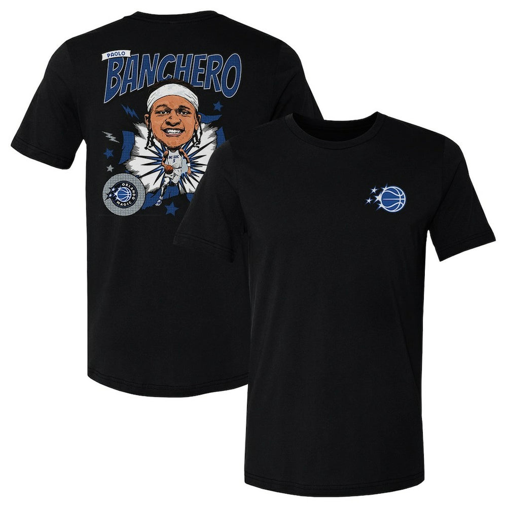 Paolo Banchero Orlando Magic 500 Level Caricature T-Shirt - Black outlet