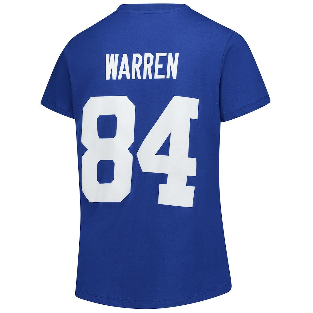 Tyler Warren Indianapolis Colts Women's Plus Size Name & Number V-Neck T-Shirt - Royal online