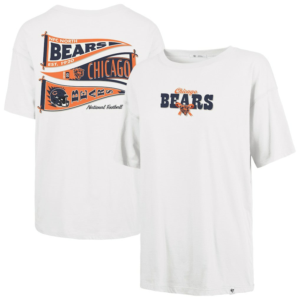 Chicago Bears '47 Women's Bow & Banner Sadie T-Shirt - White online