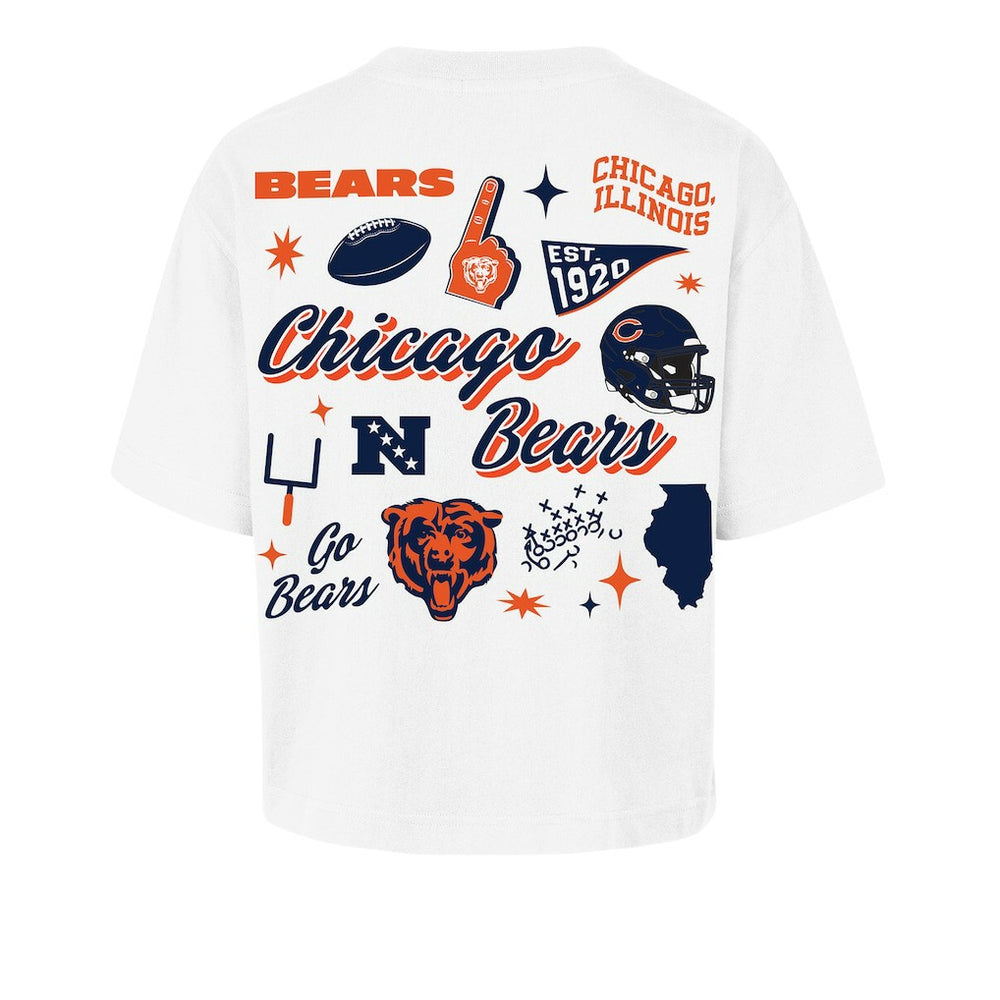 Chicago Bears '47 Women's Collage Script Reed City T-Shirt - White cheap