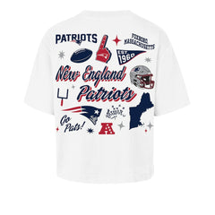 New England Patriots '47 Women's Collage Script Reed City T-Shirt - White online