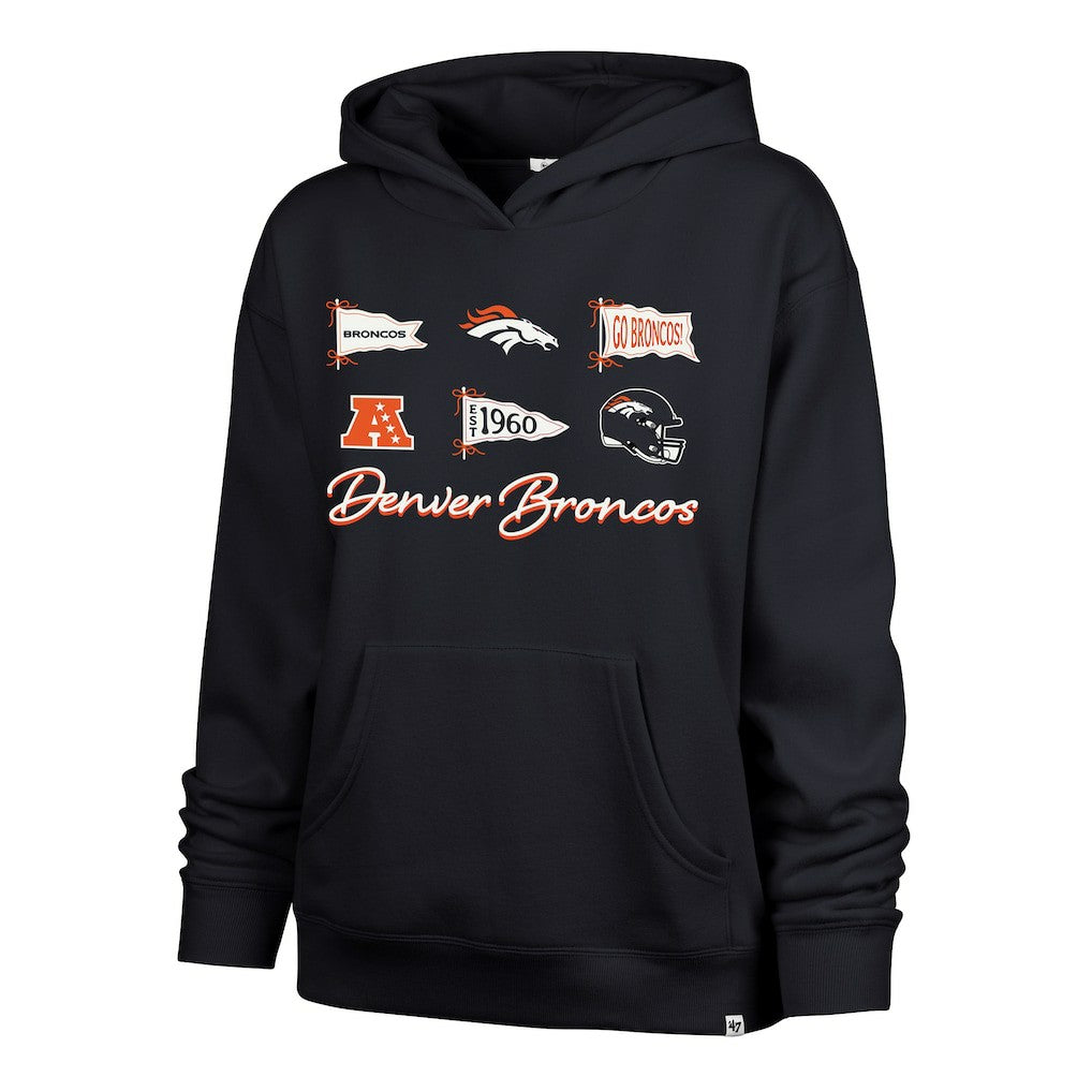 Denver Broncos '47 Women's Bow & Banners Naomi Hoodie - Navy online