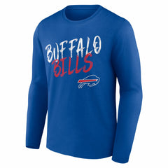 Buffalo Bills Hustle Personalized Name & Number Long Sleeve T-Shirt - Royal online