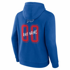 Buffalo Bills Hustle Personalized Name & Number Hoodie - Royal discount