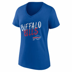Buffalo Bills Women's Hustle Personalized Name & Number V-Neck T-Shirt - Royal on sale