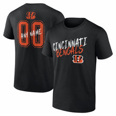 Cincinnati Bengals Hustle Personalized Name & Number T-Shirt - Black on sale