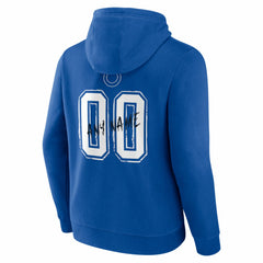 Indianapolis Colts Hustle Personalized Name & Number Hoodie - Royal outlet