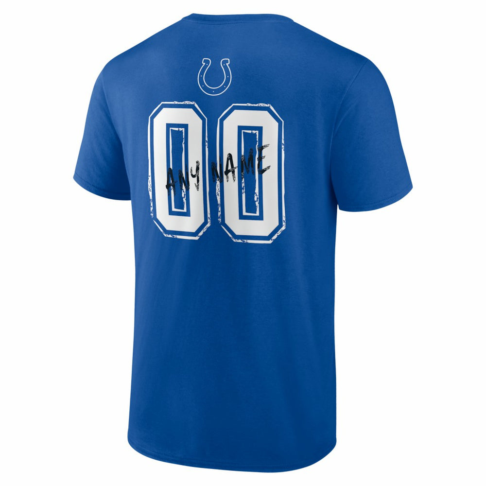 Indianapolis Colts Hustle Personalized Name & Number T-Shirt - Royal online