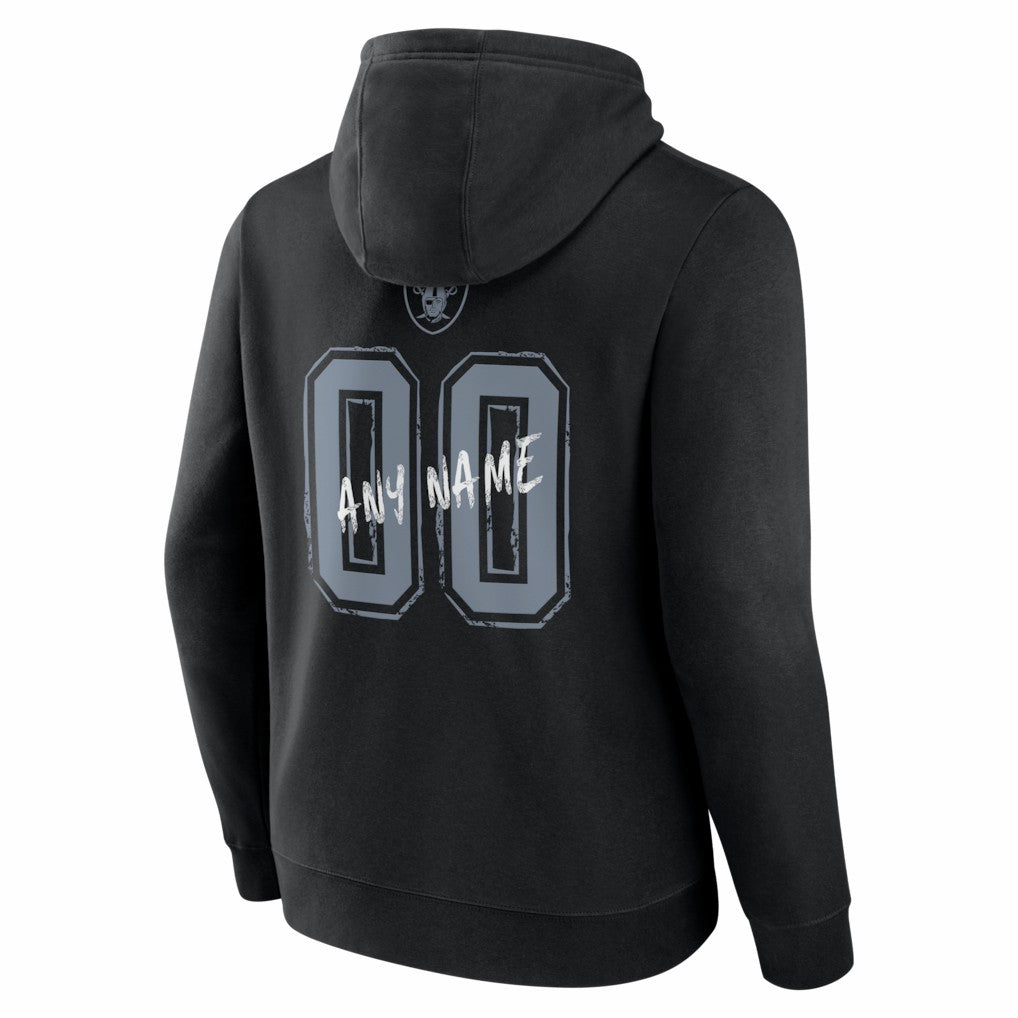 Las Vegas Raiders Hustle Personalized Name & Number Hoodie - Black discount