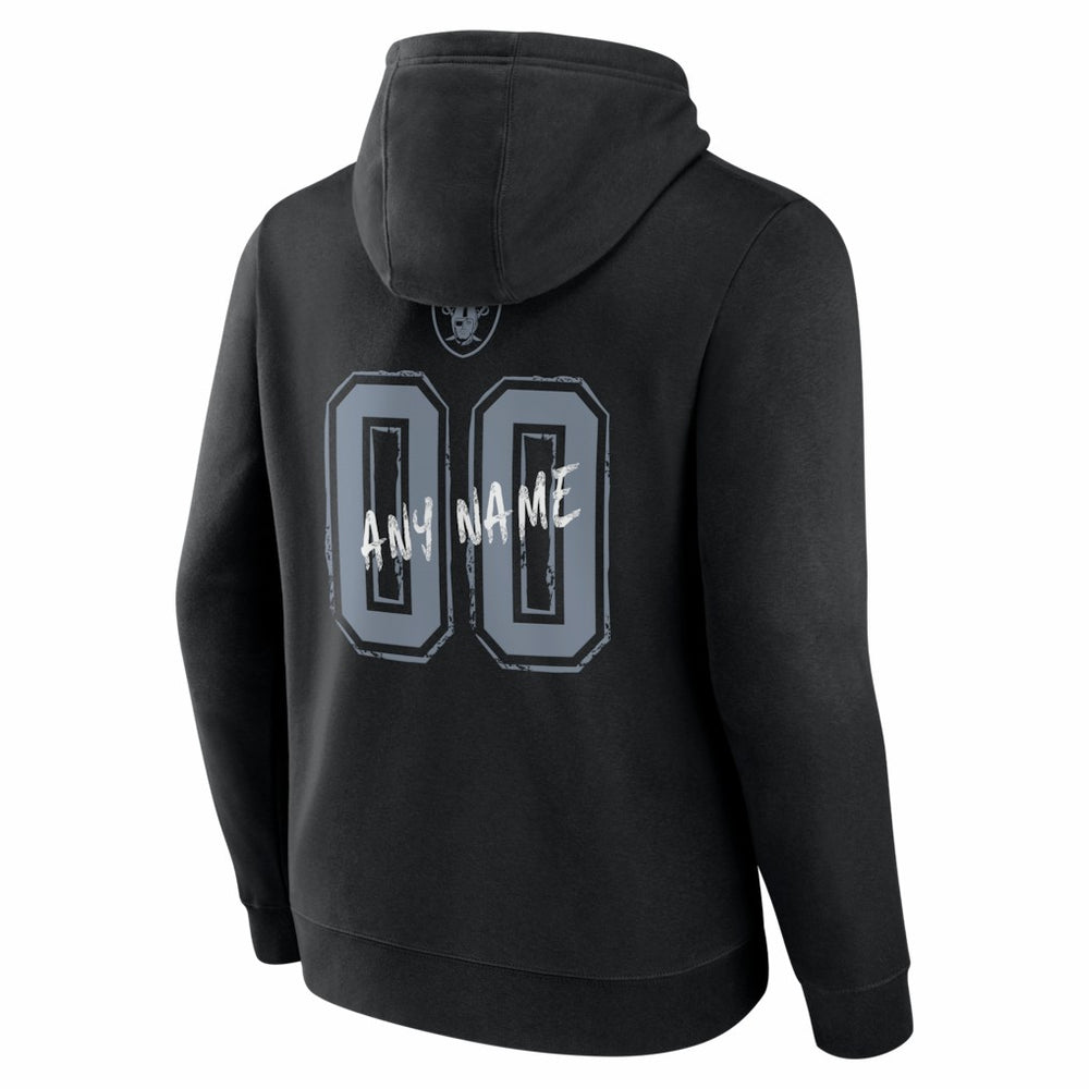 Las Vegas Raiders Hustle Personalized Name & Number Hoodie - Black discount