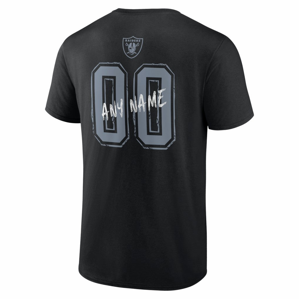 Las Vegas Raiders Hustle Personalized Name & Number T-Shirt - Black for sale