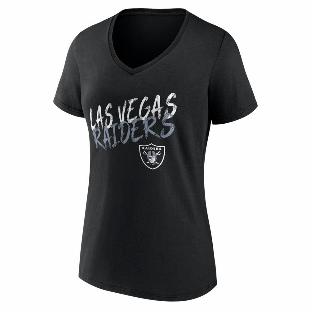 Las Vegas Raiders Women's Hustle Personalized Name & Number V-Neck T-Shirt - Black online