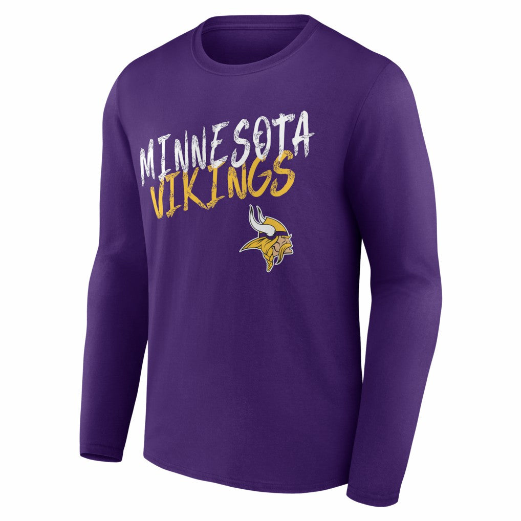 Minnesota Vikings Hustle Personalized Name & Number Long Sleeve T-Shirt - Purple online