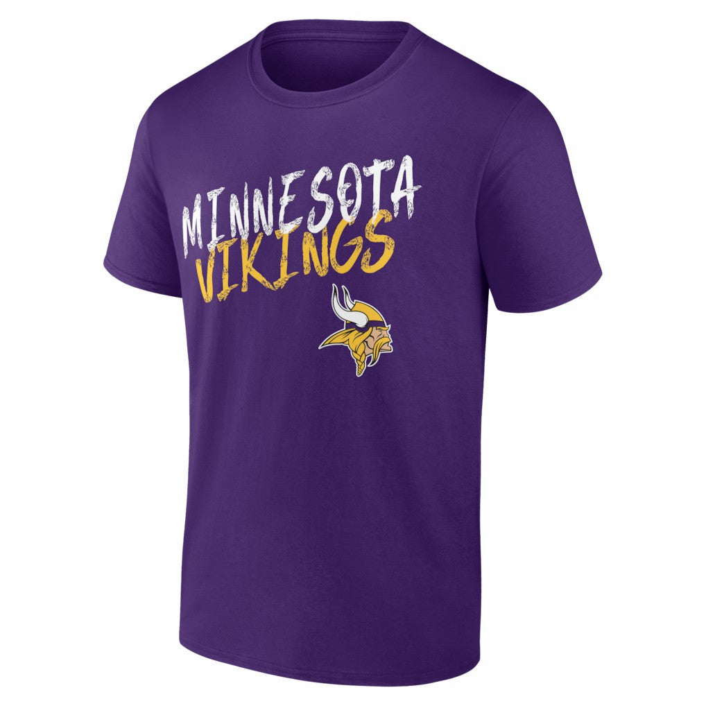 Minnesota Vikings Hustle Personalized Name & Number T-Shirt - Purple discount