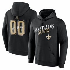 New Orleans Saints Hustle Personalized Name & Number Hoodie - Black cheap
