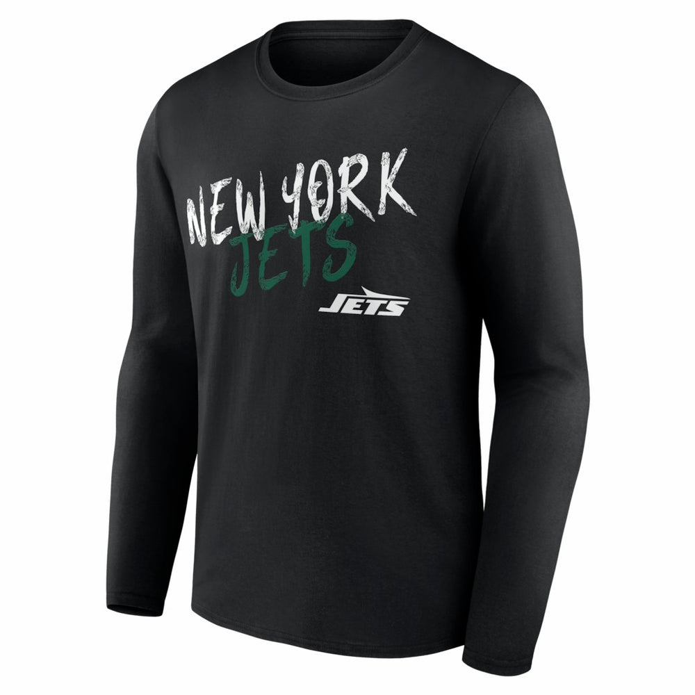 New York Jets Hustle Personalized Name & Number Long Sleeve T-Shirt - Black cheap