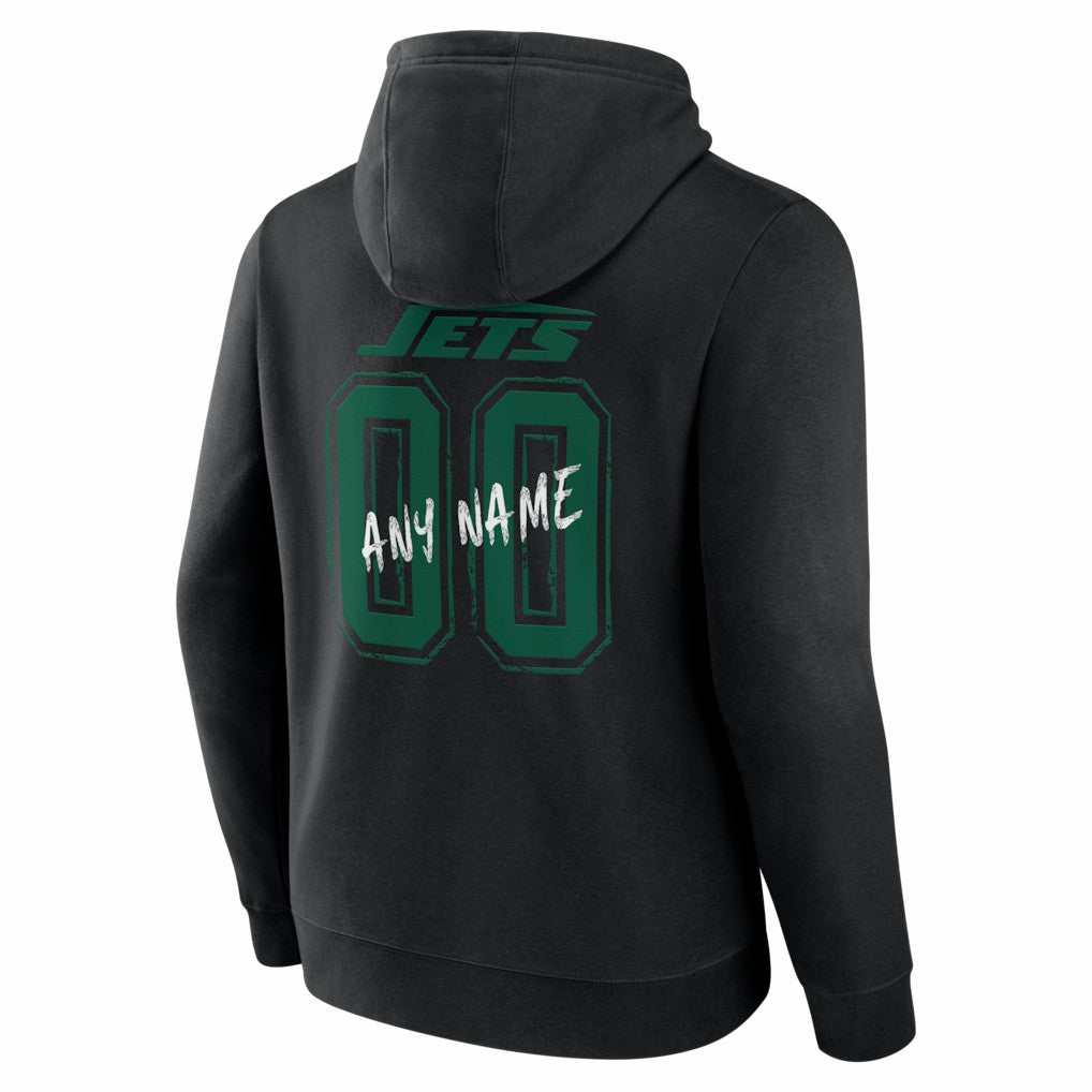 New York Jets Hustle Personalized Name & Number Hoodie - Black online