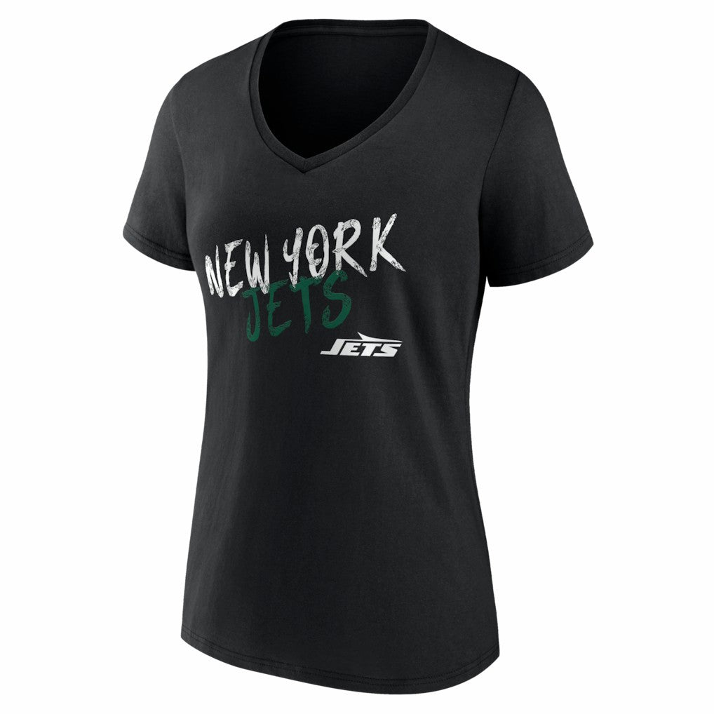 New York Jets Women's Hustle Personalized Name & Number V-Neck T-Shirt - Black sale