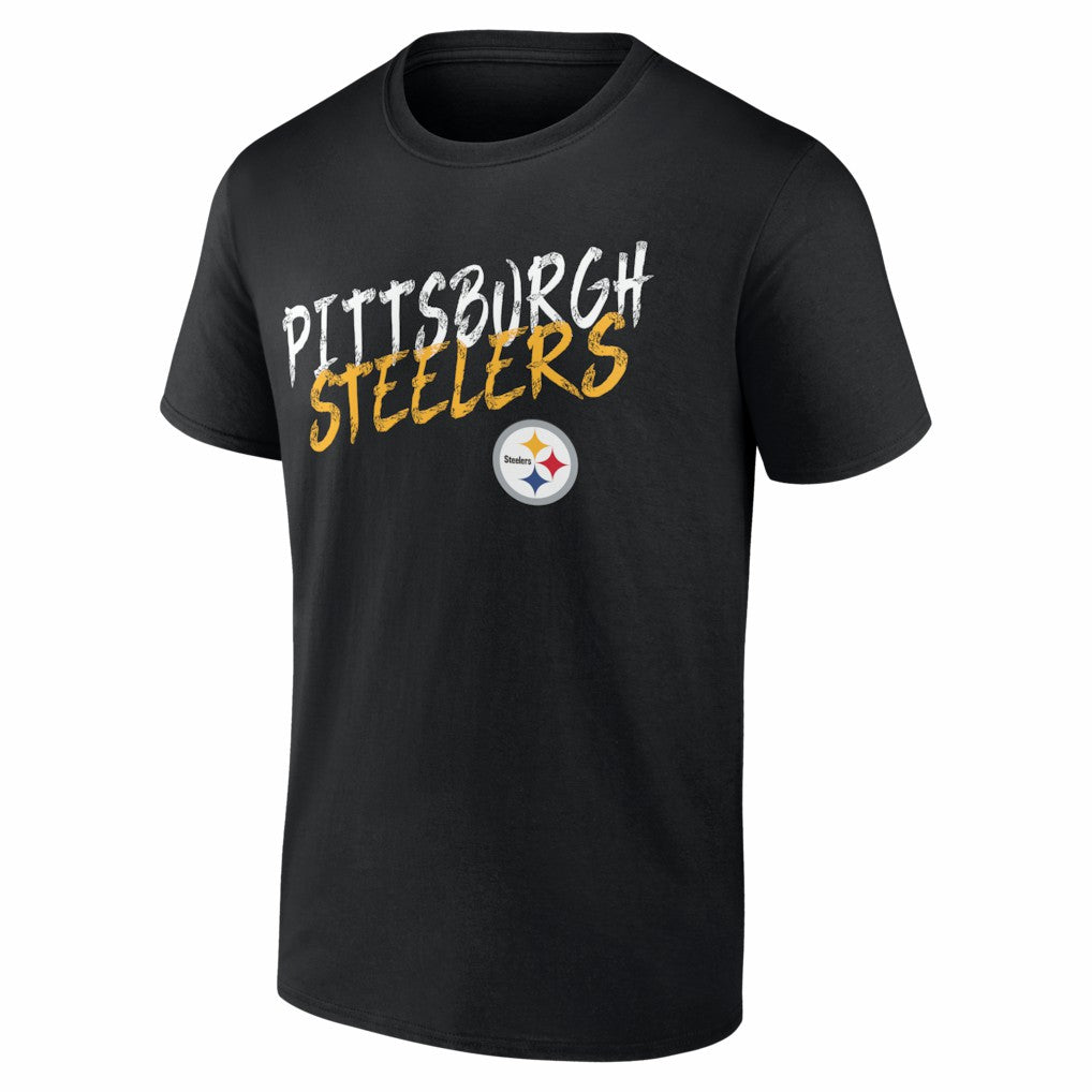 Pittsburgh Steelers Hustle Personalized Name & Number T-Shirt - Black discount