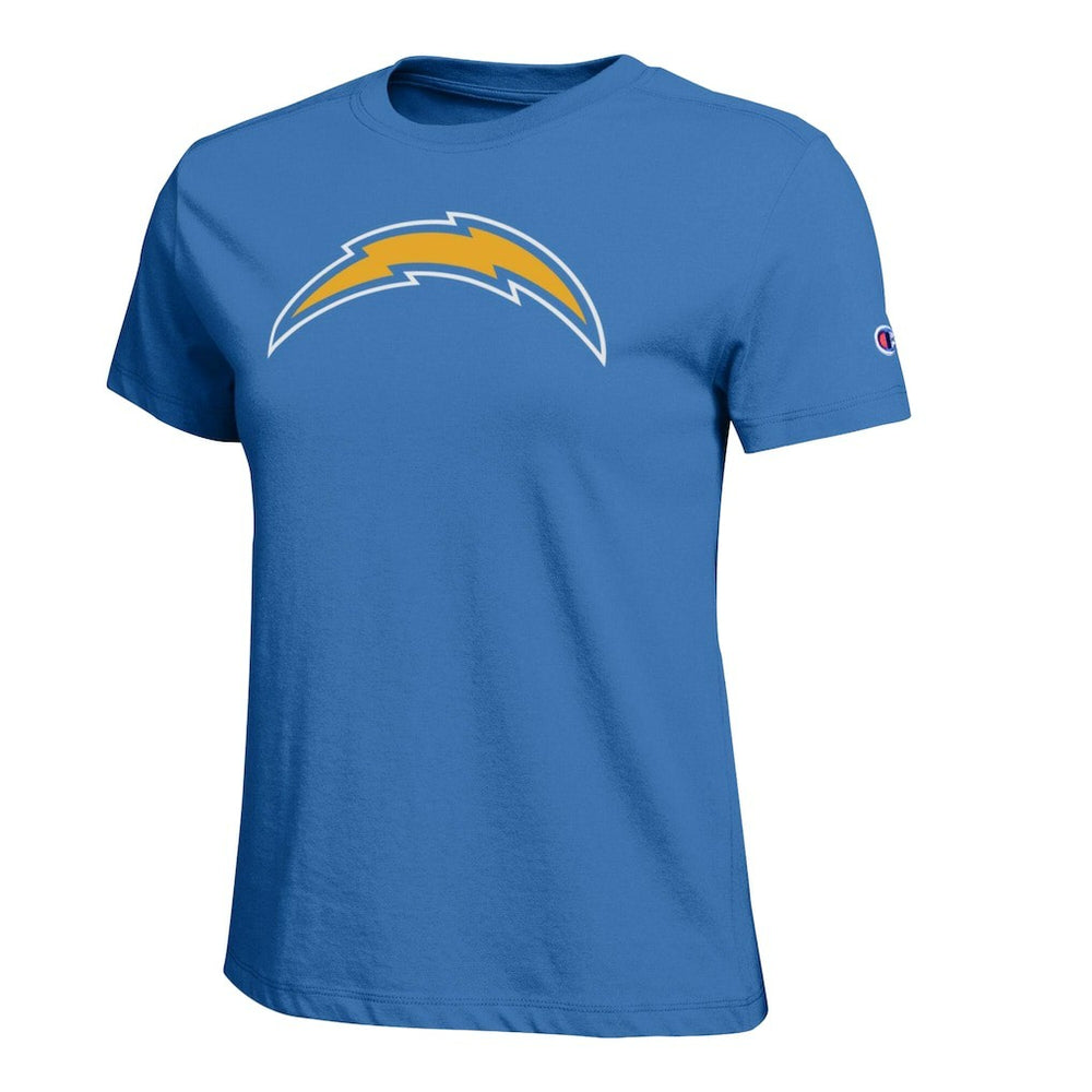 Los Angeles Chargers Champion Women's Logo T-Shirt - Powder Blue outlet