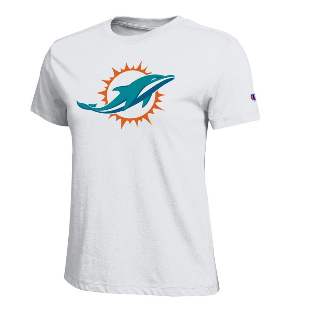 Miami Dolphins Champion Women's Logo T-Shirt - White on sale
