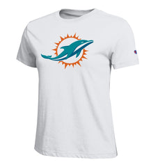 Miami Dolphins Champion Women's Logo T-Shirt - White on sale
