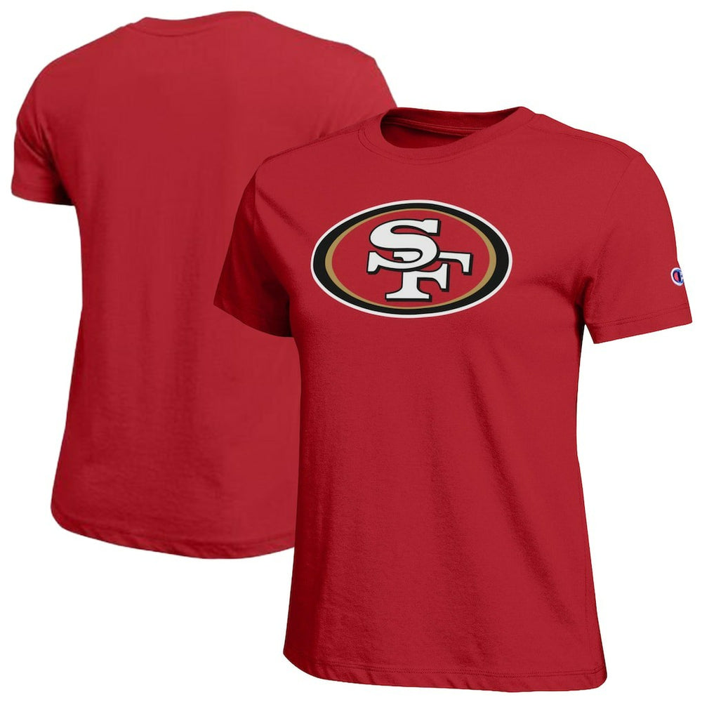San Francisco 49ers Champion Women's Logo T-Shirt - Scarlet sale