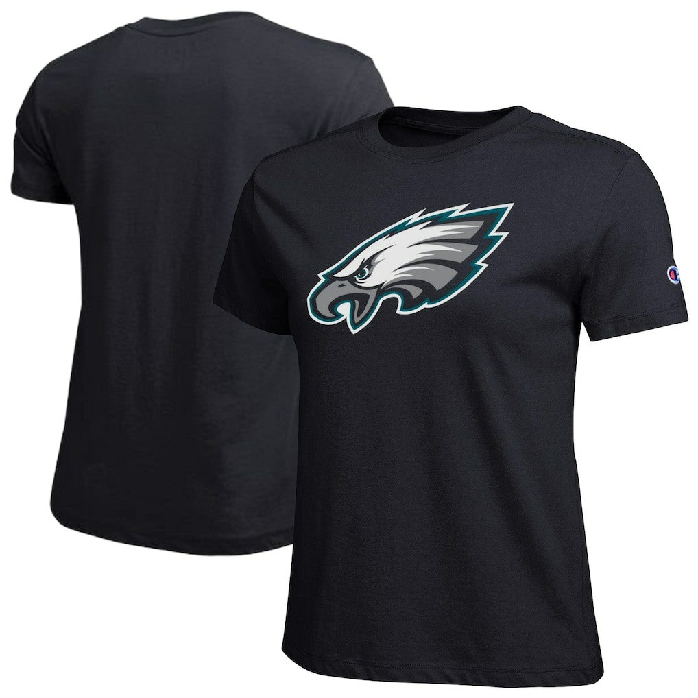 Philadelphia Eagles Champion Women's Logo T-Shirt - Black sale