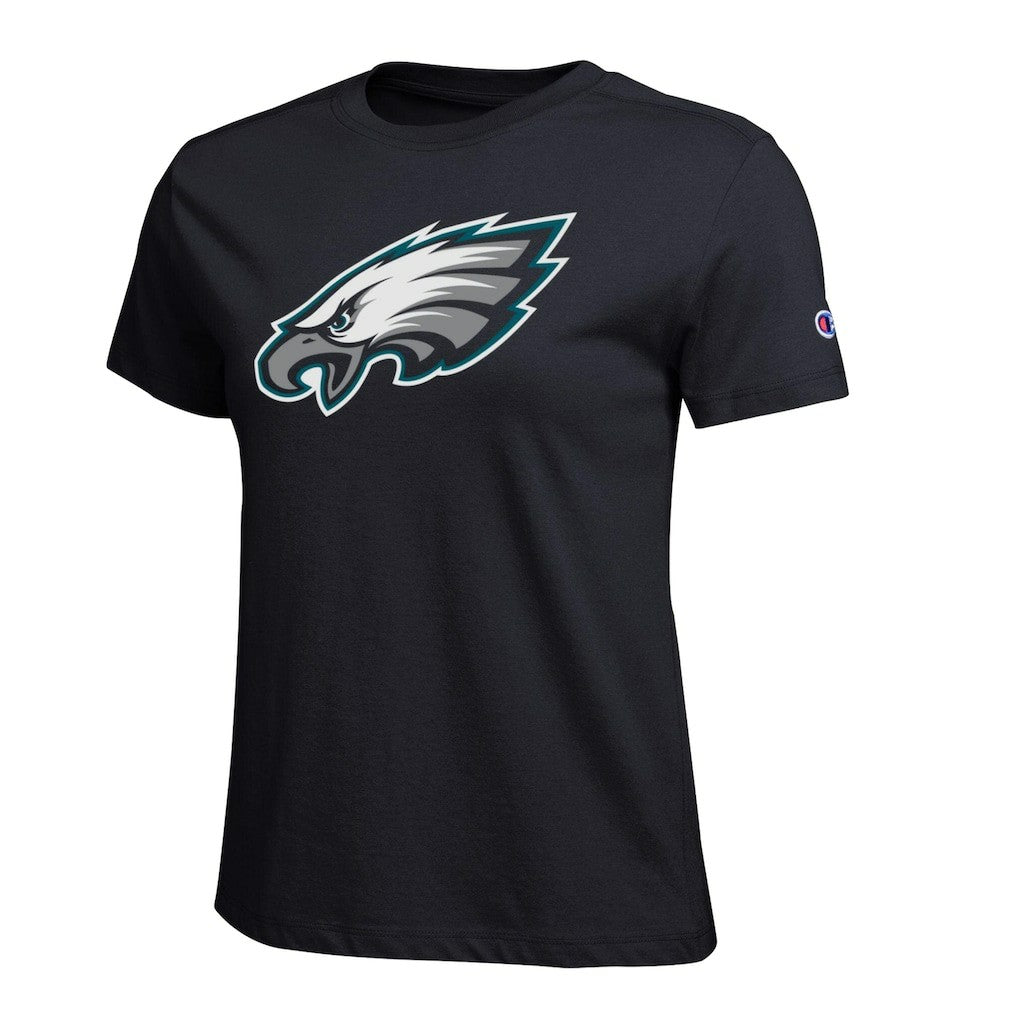 Philadelphia Eagles Champion Women's Logo T-Shirt - Black sale
