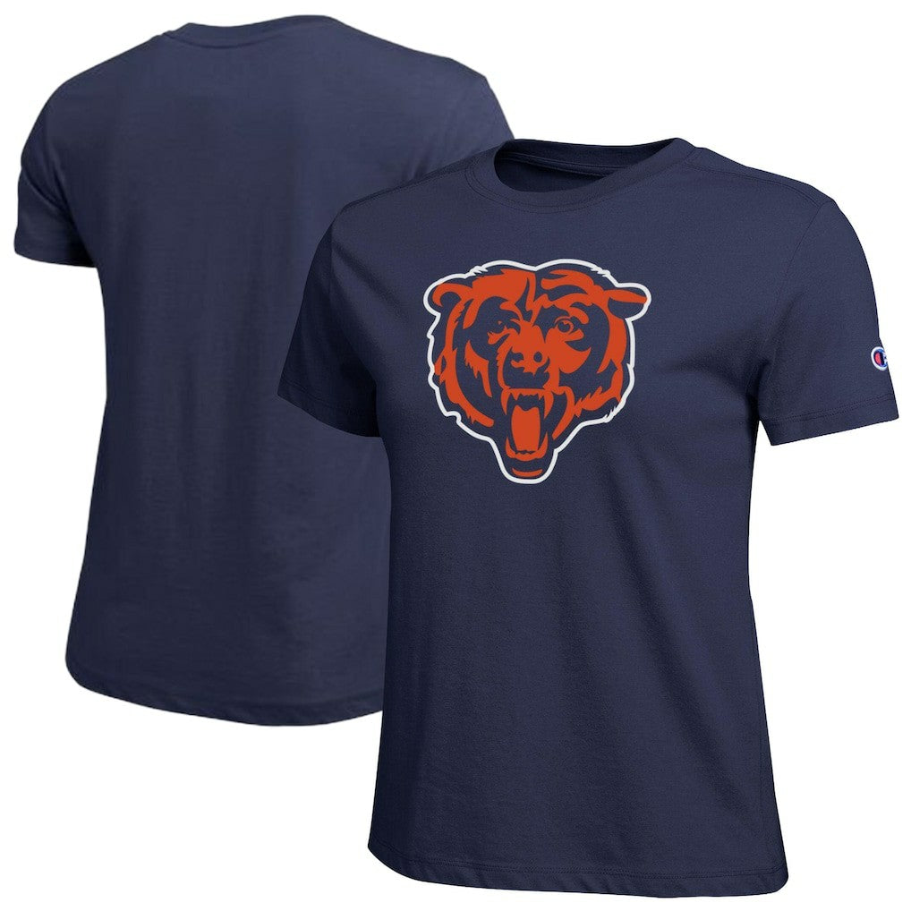 Chicago Bears Champion Women's Logo T-Shirt - Navy outlet