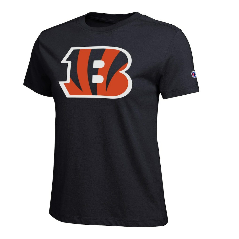 Cincinnati Bengals Champion Women's Logo T-Shirt - Black outlet