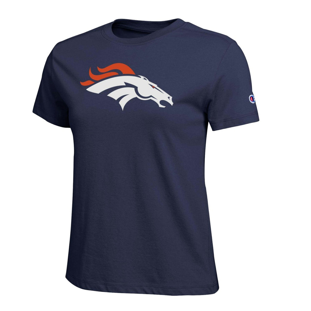 Denver Broncos Champion Women's Logo T-Shirt - Navy for sale