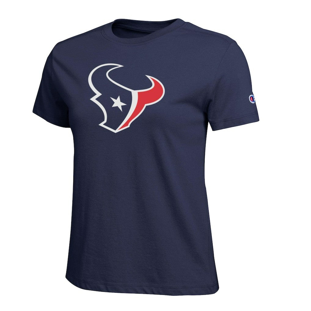 Houston Texans Champion Women's Logo T-Shirt - Navy sale