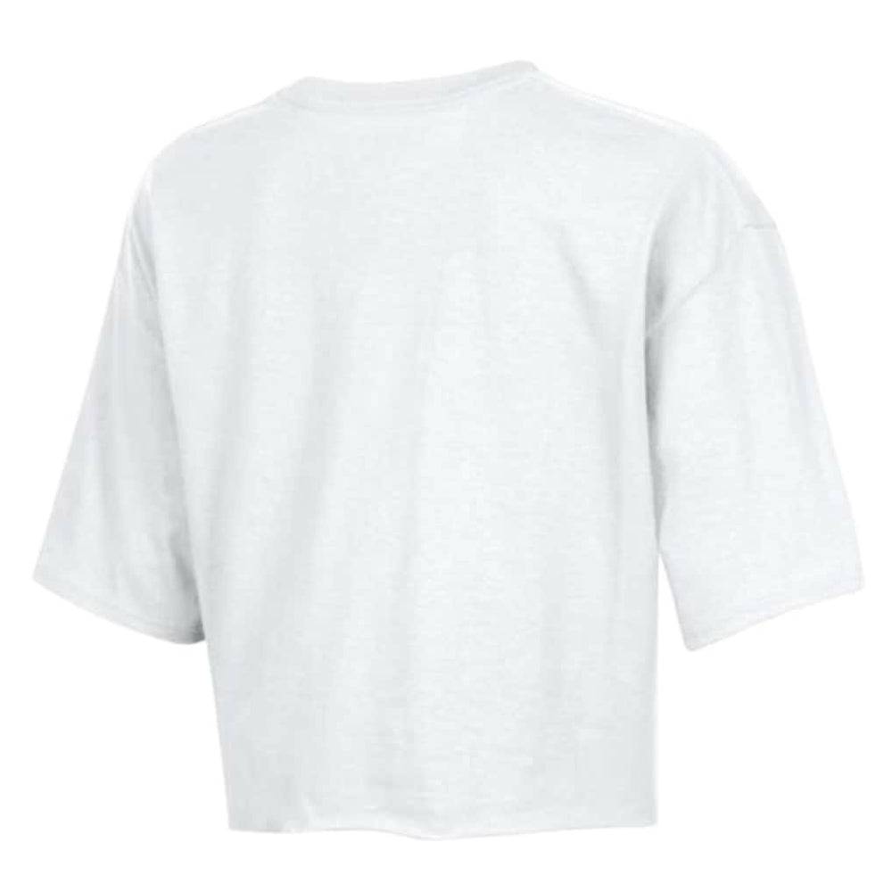 San Francisco 49ers Champion Women's Boyfriend Cropped T-Shirt - White outlet