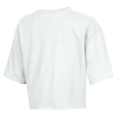 Cleveland Browns Champion Women's Boyfriend Cropped T-Shirt - White on sale