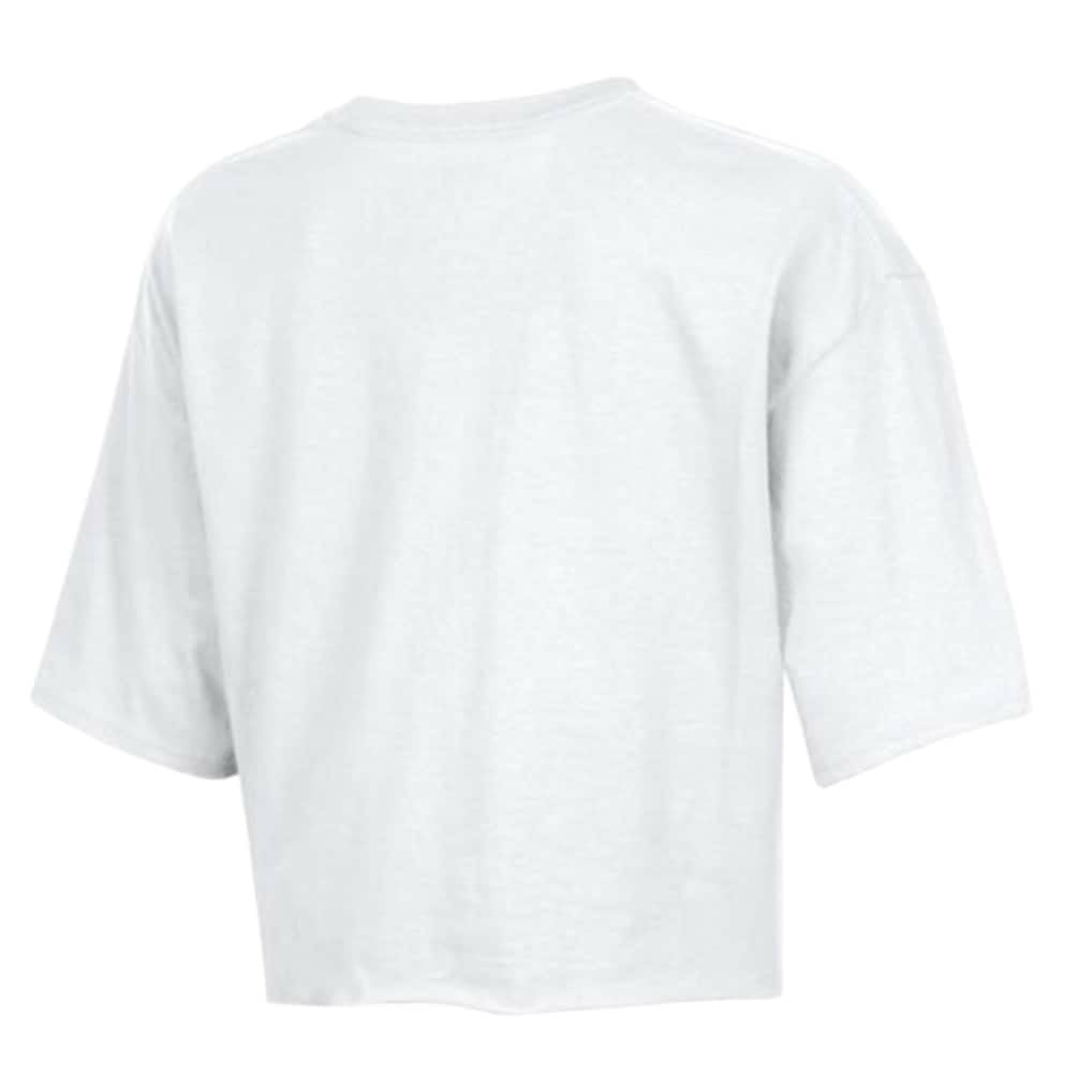 Houston Texans Champion Women's Boyfriend Cropped T-Shirt - White on sale