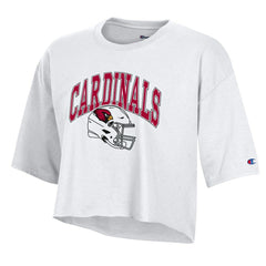 Arizona Cardinals Champion Women's Boyfriend Cropped T-Shirt - White outlet