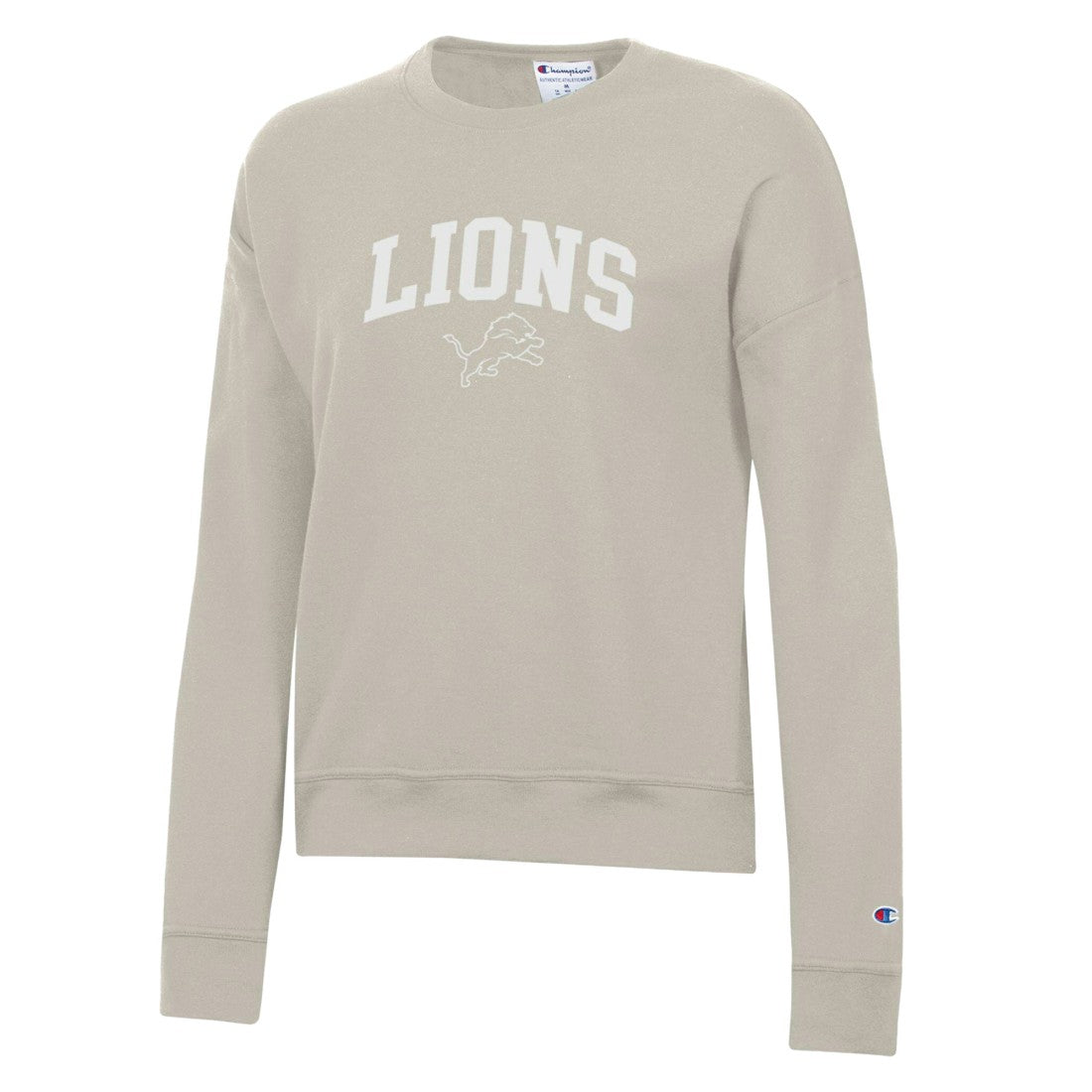 Detroit Lions Champion Women's Powerblend Cocoa Butter Fleece Sweatshirt - Light Brown cheap