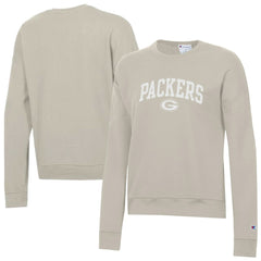 Green Bay Packers Champion Women's Powerblend Cocoa Butter Fleece Sweatshirt - Light Brown cheap